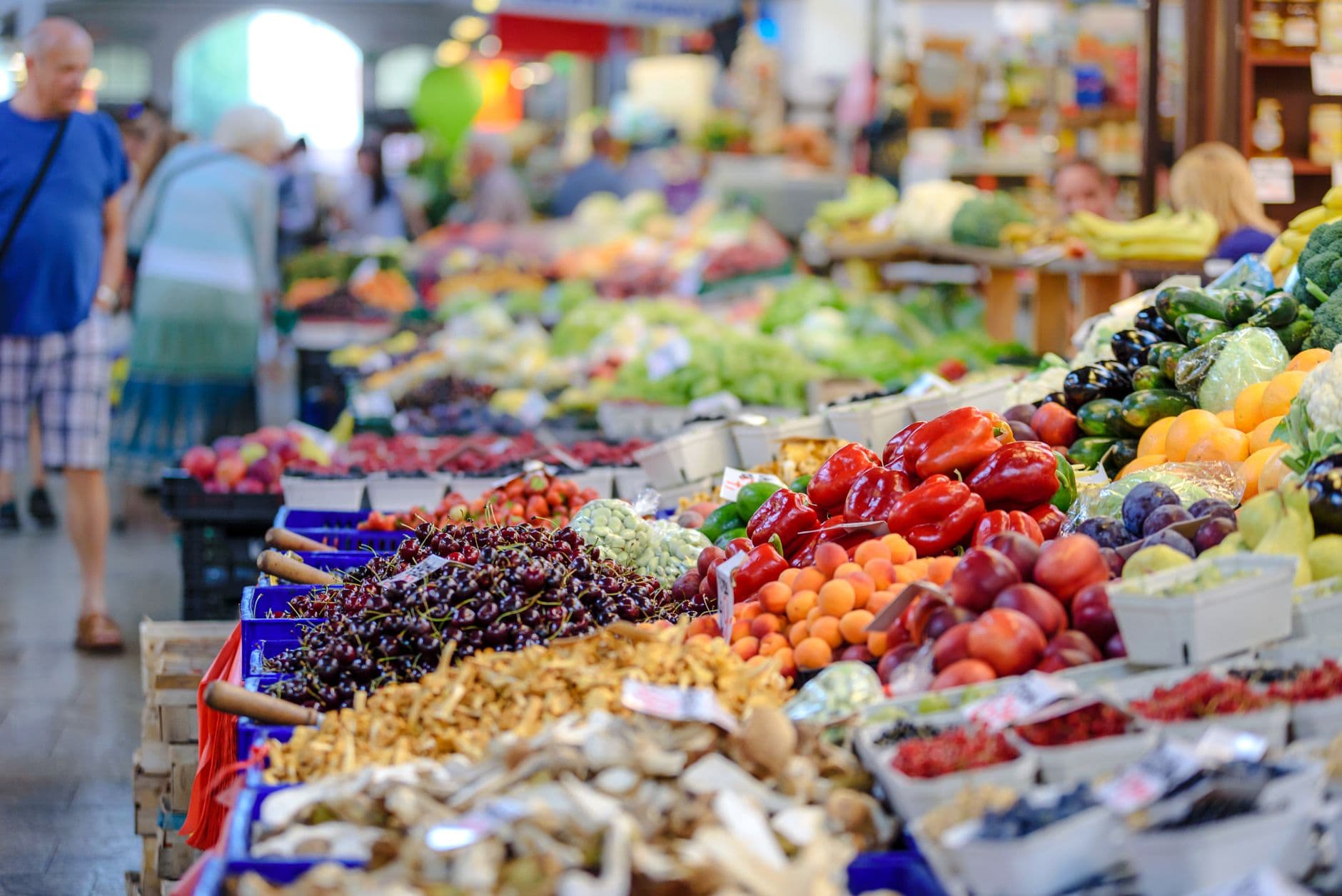 Florida farmers market stall with homemade goods